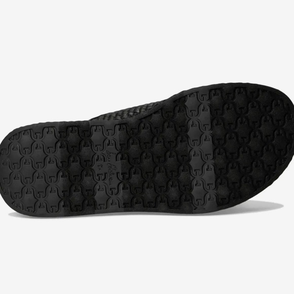 NWT Sam Edelman Black Nerissa Woven Platform Slide with Gold Buckles - Picture 7 of 9